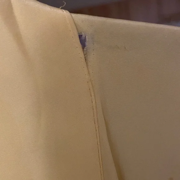 Vintage Silk Yellow Floral Embroidered Japanese Kimono - Picture 4 of 7